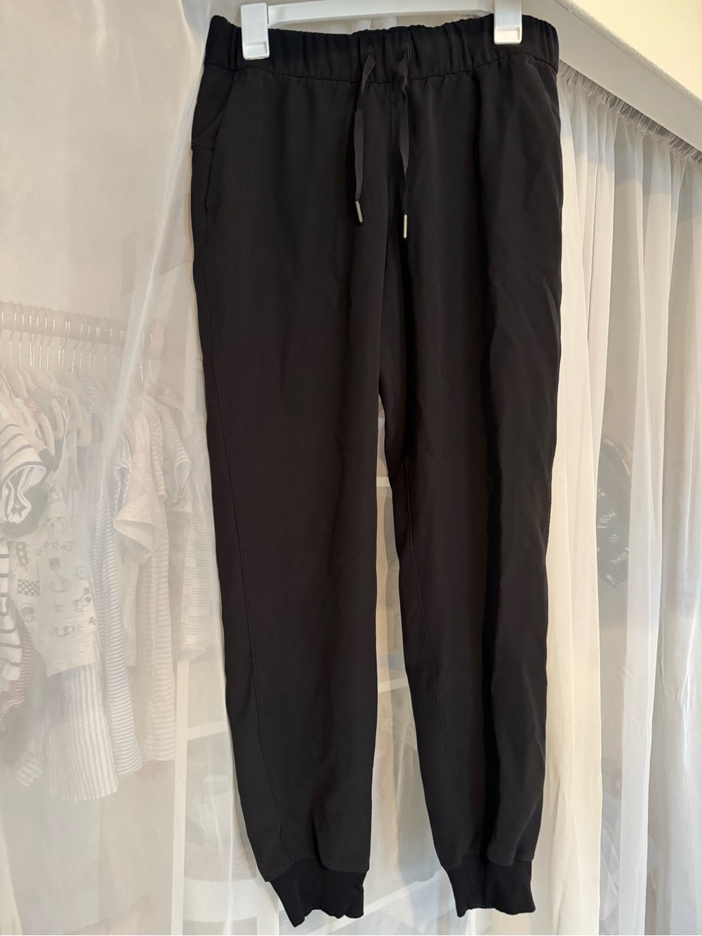 lululemon athletica Black Drawstring Track Joggers